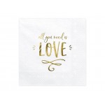 Servítky All you need is Love