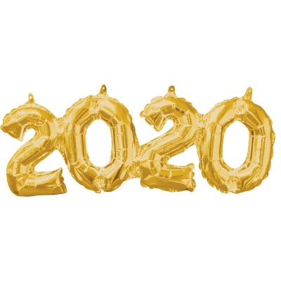 Fóliový balón zlatý 2020