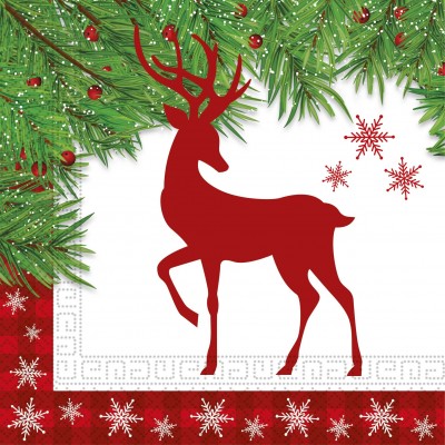 Servítky Christmas deer