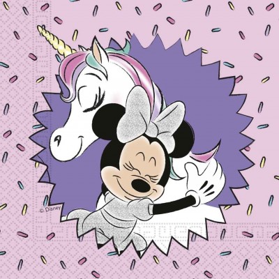 Servítky Minnie mouse unicorn