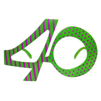 Okuliare 40 zelené