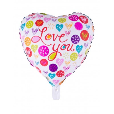 Fóliový balón srdce Love you