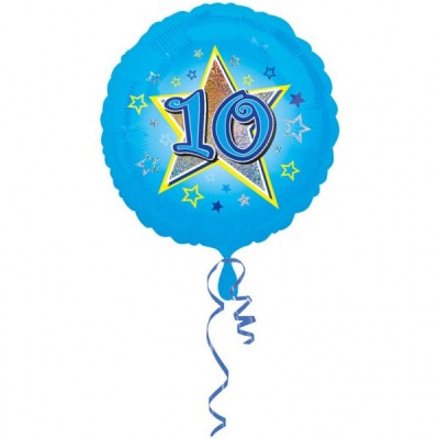 Fóliový balón 10 boy modrý
