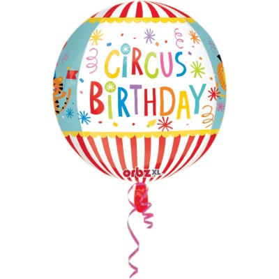 Fóliový balón Orbz cirkusové narodeniny