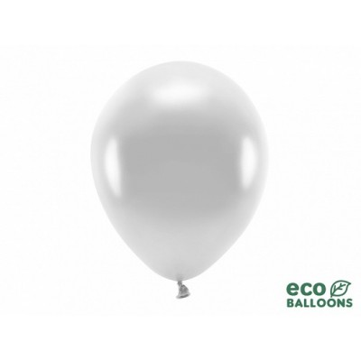 Latexové ECO Balóny metalické strieborné