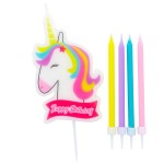 Sviečky Unicorn Happy B-Day