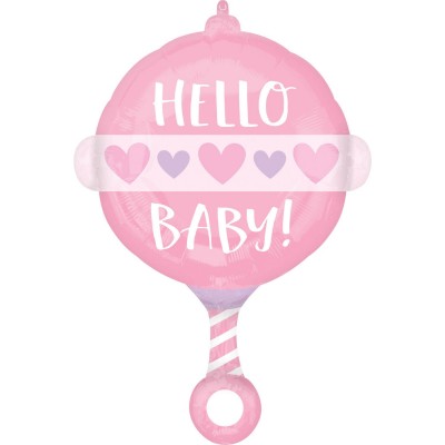 Fóliový balón hello Baby dievčatko