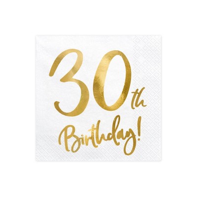 Servítky 30 th Birthday