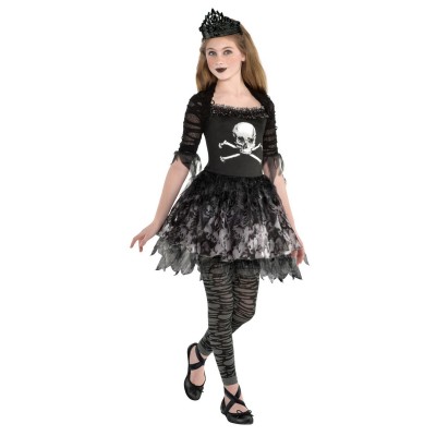 Dievčenský kostým Zombie kráľovna 10-12 rokov
