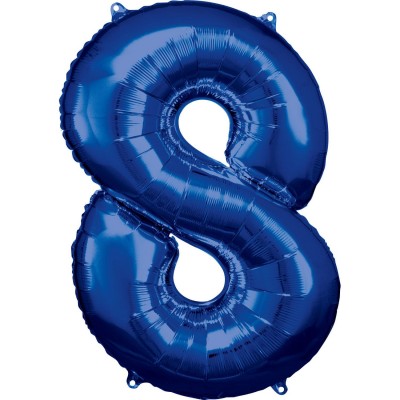 Fóliový balón 8 modrý