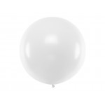 Latexový mega balón pastelová biela