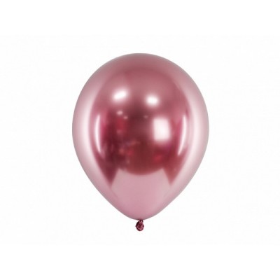 Latexový lesklý balón ružovo zlatá