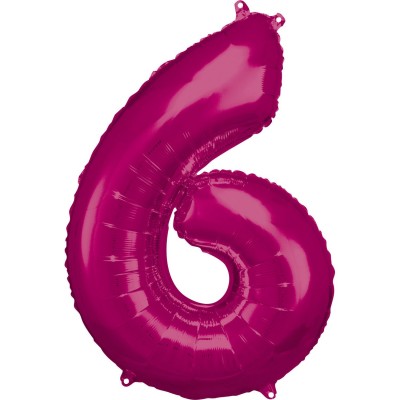 Fóliový balón 6 ružový