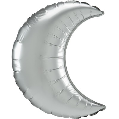 Fóliový balón supershape mesiac saténová strieborná