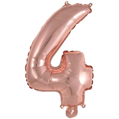 Fóliový balón 4 ružovo zlatý