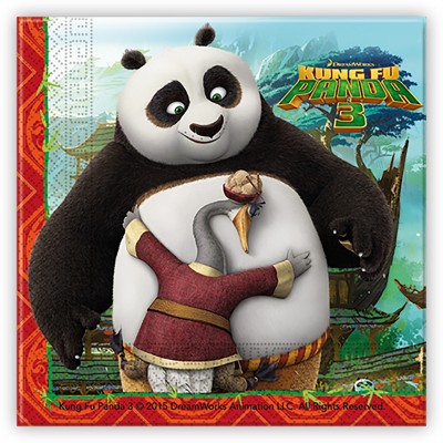 Servítky Kung fu Panda 3