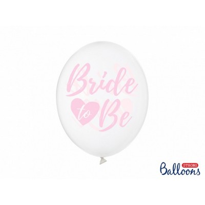 Latexový balón kryštálový Bride to be 30 cm