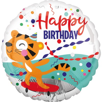 Fóliový balón Happy B-Day tiger