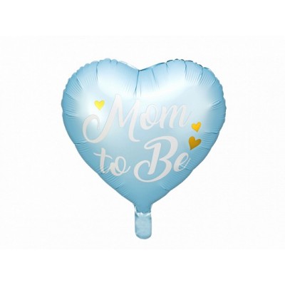 Fóliový balón srdiečko modré Mom to Be