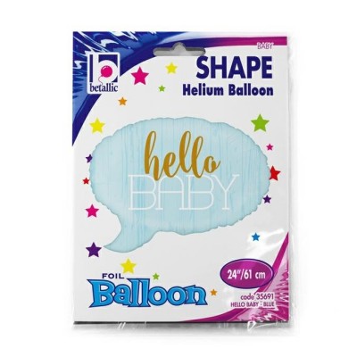 Fóliový balón supershape Hello baby chlapček