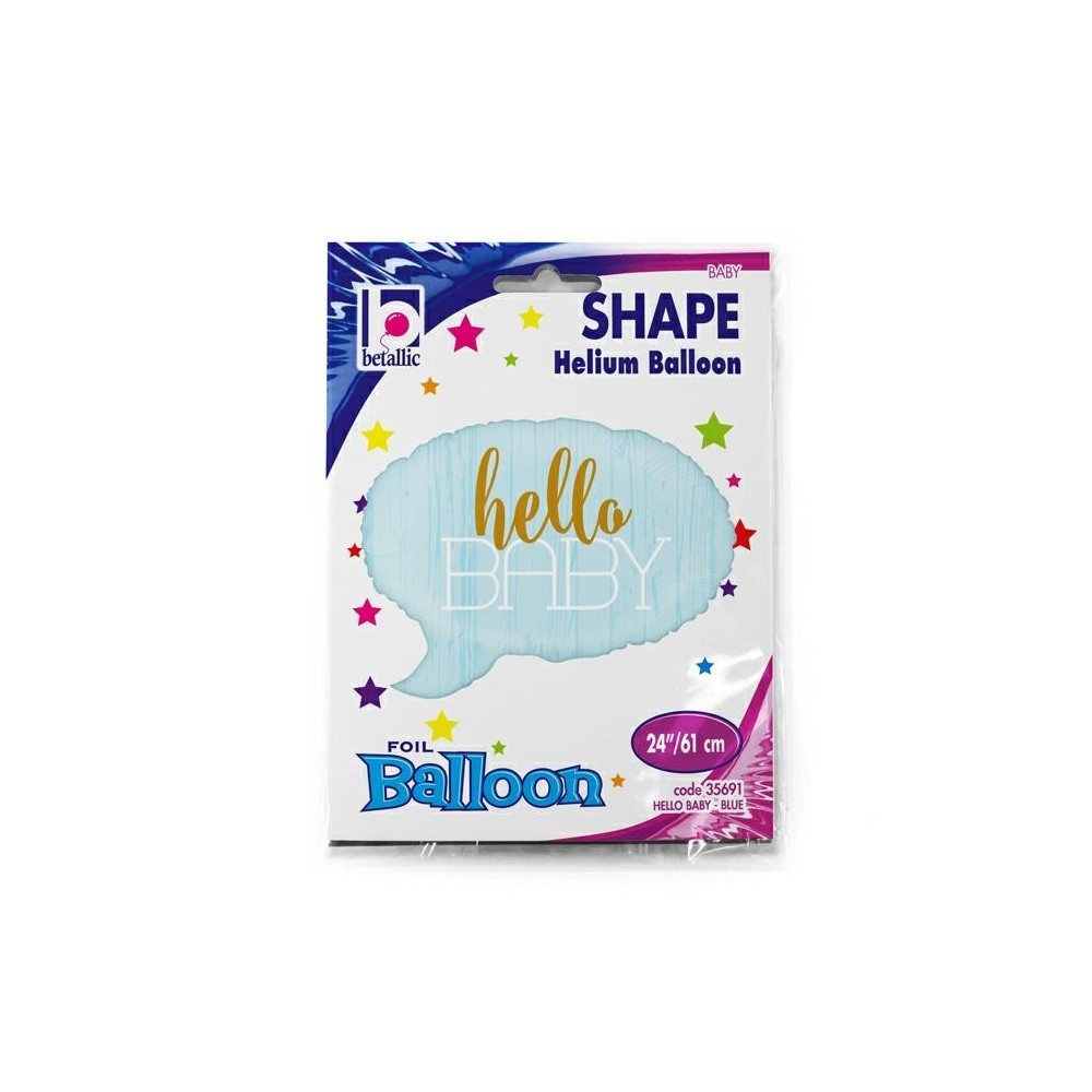 Fóliový balón supershape Hello baby chlapček Fóliový balón supershape Hello baby chlapček