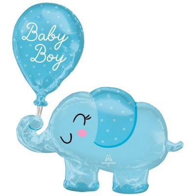 Fóliový balón supershape sloník s balónom Baby Boy