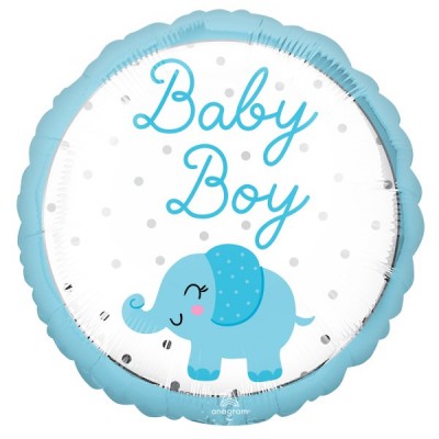 Fóliový balón Baby Boy sloník