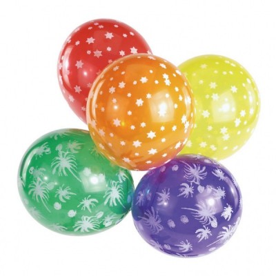 Latexové balóny Hviezdy farebné 22.8 cm