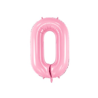 Fóliový balón 0 slabo ružový