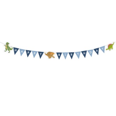 Vlajkový baner Happy Dinosaur
