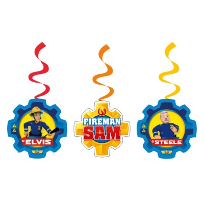 Špirálová dekorácia požiarnik Sam