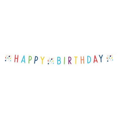 Baner Happy B-Day konfetový