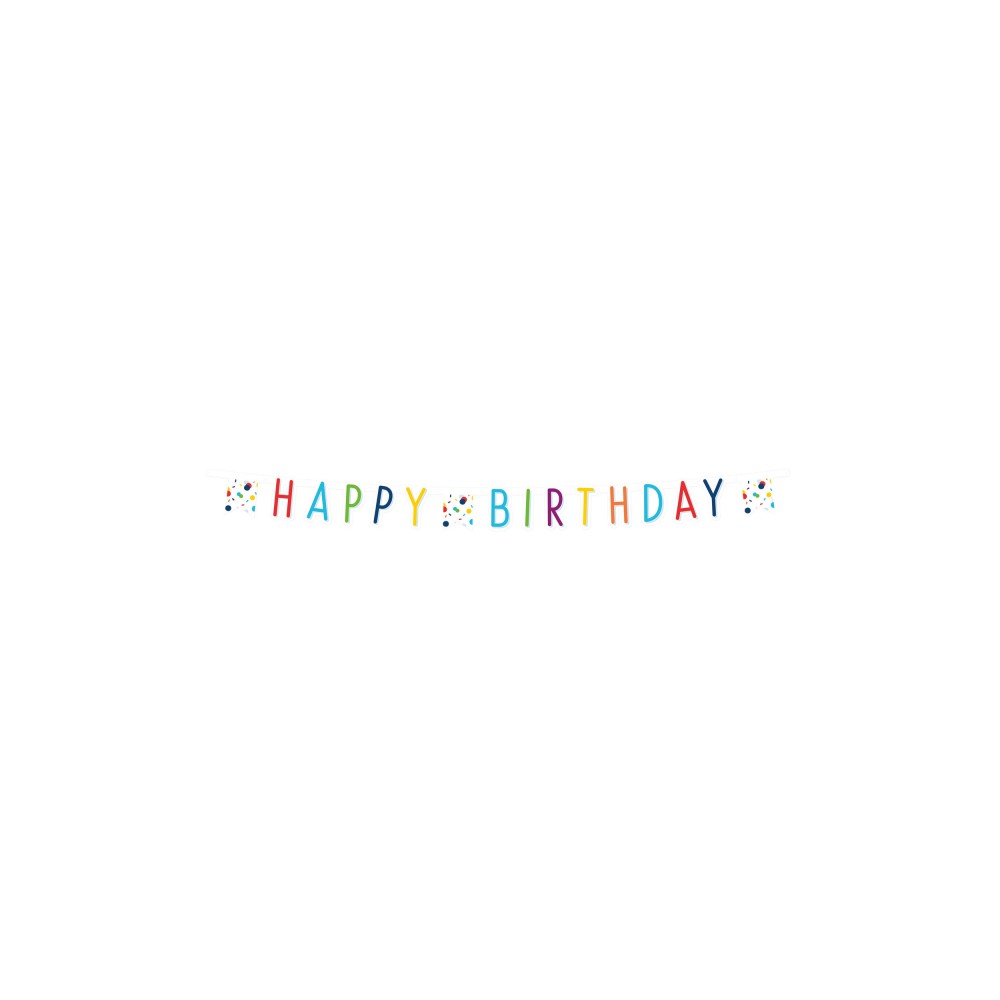 Baner Happy B-Day konfetový Baner Happy B-Day konfetový