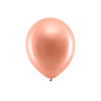 Latexové balóny metalické zlato ružové