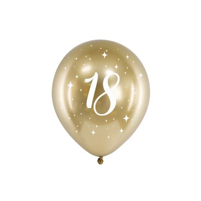 Latexové balóny 18 narodeniny zlaté