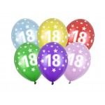Latexové balóny 18 narodeniny farebné