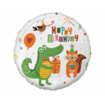 Fóliový balón krokodíl s darčekom Happy B-Day