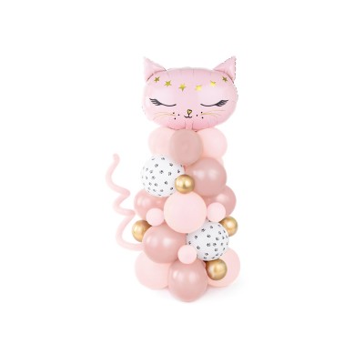 Balónová dekoračná buketa mačka