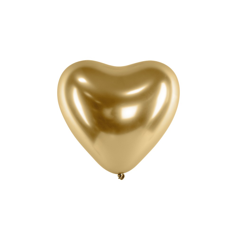 Dekoračný latexový balón satin luxe zlaté srdiečko