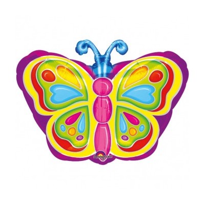 Fóliový balón farebný motýľ