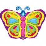 Fóliový balón farebný motýľ
