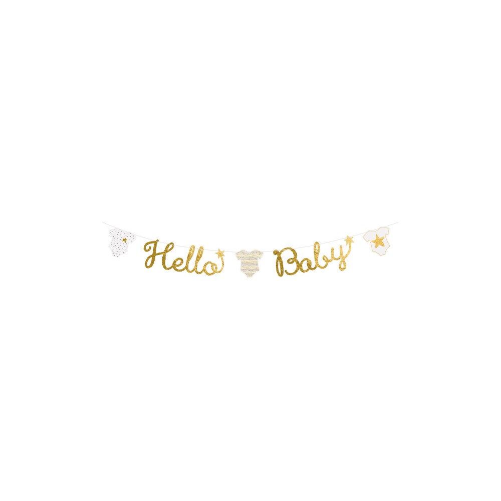 Písmenkový baner Hello Baby Písmenkový baner Hello Baby