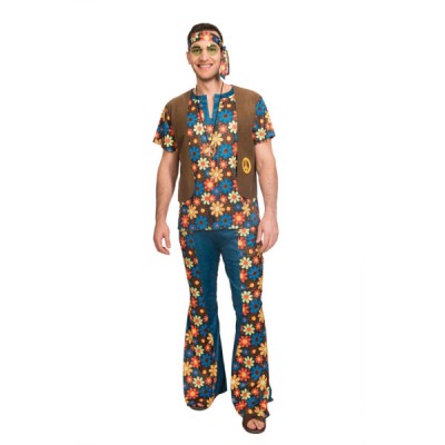 Pánsky kostým Hippy veľkosť M/L