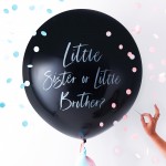 Latexový balón odhalenie pohlavia Little Sister or Little Brother
