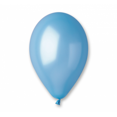 Latexový balón sky modrá metalická farba