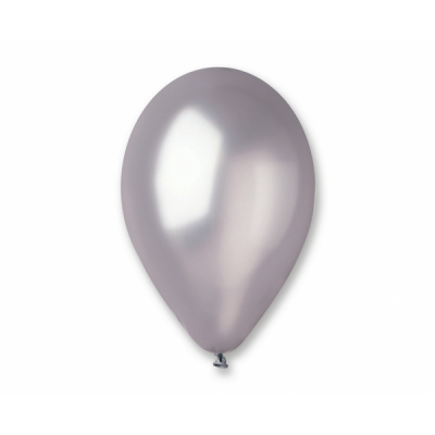 Latexový balón strieborná metalická farba