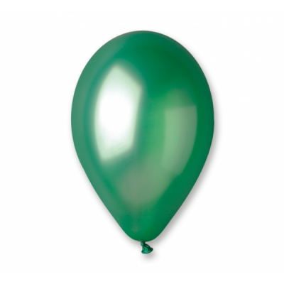 Latexový balón zelená metalická farba