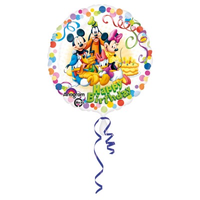 Fóliový balón Mickey a Minnie happy B-Day
