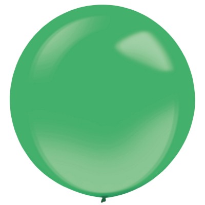 Latexový dekoračný balón kryštálový zelený 60 cm