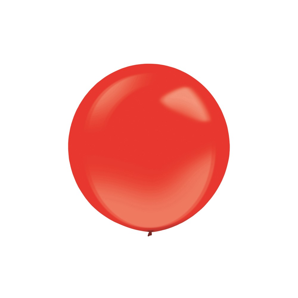 Latexový dekoračný balón kryštálový červený 60 cm